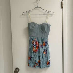12th street by cynthia vincent  size XSFloral Strapless Dress
